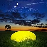 Luz Solar de Jardín, LED Exterior Solar de Globo, IP54 Impermeable Lampara Solar Piscina,40cm Luz Solar Jardin con 16 Colores Ajustables, para Decoración de Patio, Césped, Piscina,Paisaje