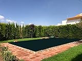 Cobertor o Lona para Piscina | 4 x 9m | con 15cm Extra por Cada Lado (4,3 x 9,3m) | Color Negro | Fácil de Instalar