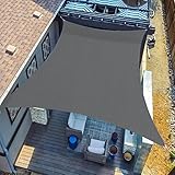 Sunnylaxx 2,5x3m Rectangular Toldo Vela de Sombra, Grafito Toldos Exterior Terraza Protección Rayos UV para Exteriores, Pergola, Jardín,Terrazas