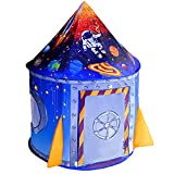 NiceCastle Tienda CampaÃ±a Infantil, Casitas Infantiles Tela Jardin Cohete Astronauta Espacial Tipi Infantil, Carpa Bebes Castillo de Interior y Exterior Casa Juego Regalo Juguetes para NiÃ±os y NiÃ±as