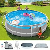 Piscina desmontable INTEX, Ø488x122 cm, con depuradora cartucho, 5.678 litros/hora, filtro cartucho tipo A, piscina Crearview Prism Frame, 19.156 litros, piscina para 6 personas