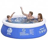 Jilong JL010201ND -P21 - Piscina Redonda Hinchable Marin, 240 X 63 cm Diversión Verano