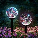 Yaztops Lámparas Exterior Solar Jardin, Jardín Lámpara de Camino de Paisaje,Impermeable IP65 Lámparas Solares Exterior, Iluminación Decorativa para Terraza Jardín Balcón Arbol Mesa Camping
