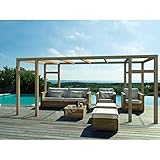 Pergola de Madera Modelo Granada Maderland 500x300 cm