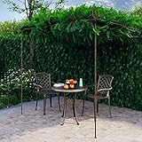 Marrón Antiguo Hierro Forjado Arco de Rosas de jardín marrón Antiguo 3x3x2,5 m hierroCasa y jardín Jardín Artículos de Exterior Estructuras de Exteriores Pérgolas, Arcos y enrejados de jardín
