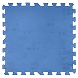 Gre MPF509P - Protector de Suelo para Piscina, 9 Piezas, 8 mm de Grosor, Color Azul, 51x 51 x 8 cm