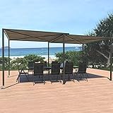 Concept USINE - Pérgola deslizante con ruedas (5,5 x 2,5 m), color gris