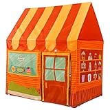 Floving Casitas Infantiles Tela Tienda de campaña Infantil Exterior Tienda Indios Infantil Casitas Infantiles Jardin Cabañas para niños Carpa ninos Juegos Exterior niños (Naranja)