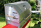Barbacoa profesional PG 1000 Catering, parrilla de acero inoxidable, barbacoa de carbón vegetal, barbacoa de pescado, chimenea Nirosta V2A