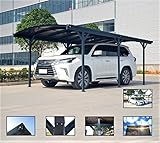 Carport, marquesina para coche de policarbonato y aluminio – 505 x 300 cm de exterior o de jardín