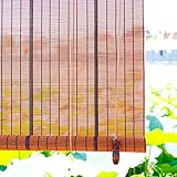 Estores Enrollables Cortina Exterior Enrollable para Puerta y Ventana, Rústico de Estilo Japonés Persiana de Bambú con Herrajes, Balcón Patio Pérgola, Filtrado de Luz (Size : 145x240 cm/57x94.5 in)